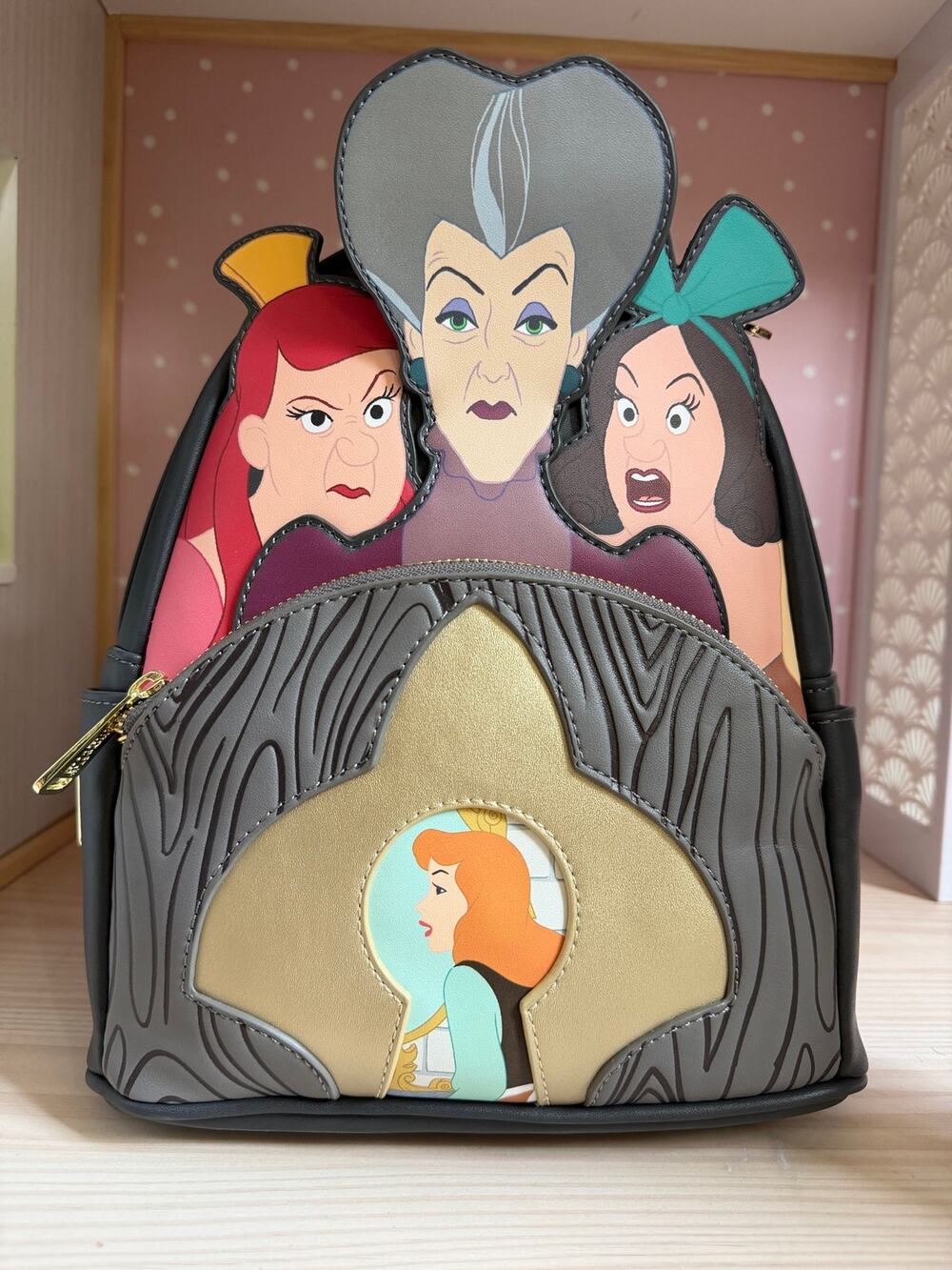 Loungefly Cinderella from Disney Villians collection mini backpack NWT